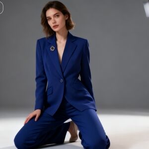 Kasper Royal Blue Women's Blazer And Trousers Size 8